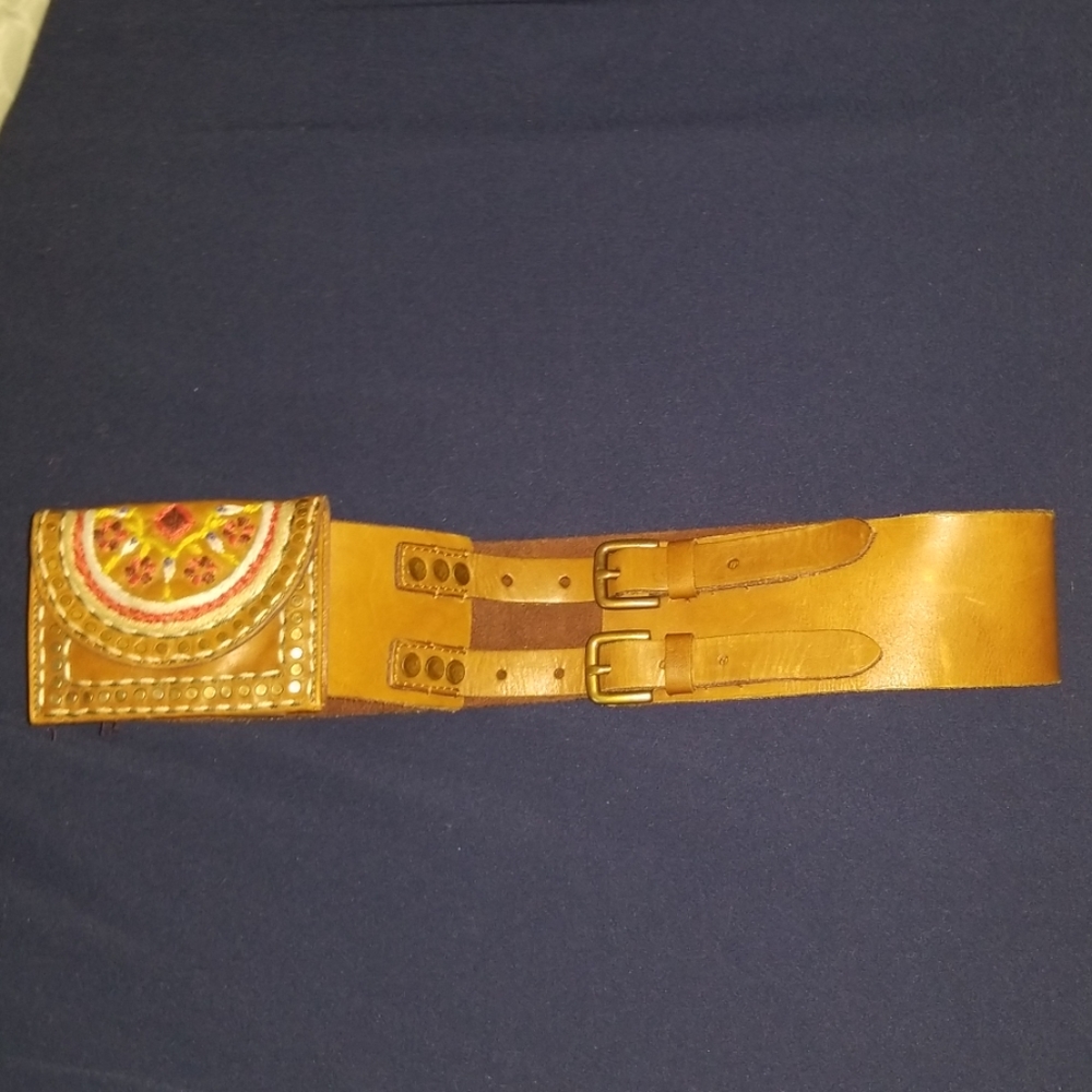 Lucky brand waist belt fanny pack wallet vintage